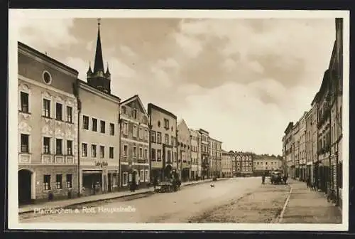 AK Pfarrkirchen a. Rott, Hauptstrasse mit Handlung v. Ludwig Hänle
