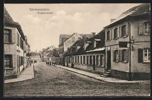 AK Germersheim, Blick in die Fischerstrasse