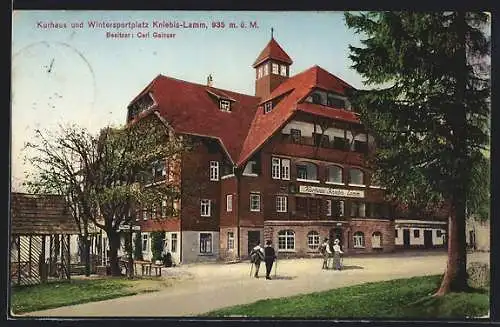 AK Kniebis, Kurhaus und Wintersportplatz Kniebis-Lamm Carl Gaisser