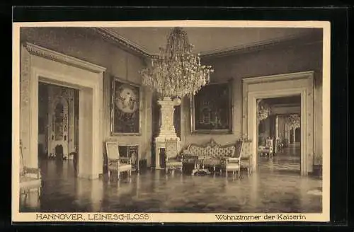 AK Hannover, Leineschloss, Wohnzimmer der Kaiserin