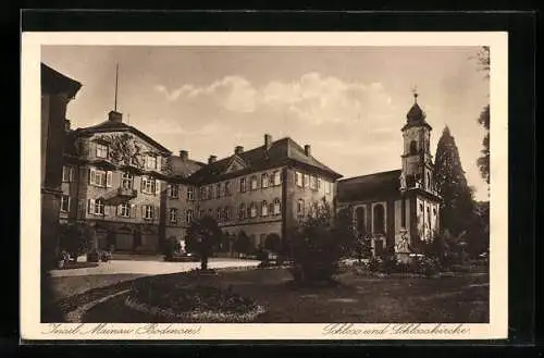 AK Insel Mainau /Bodensee, Schloss und Schlosskirche