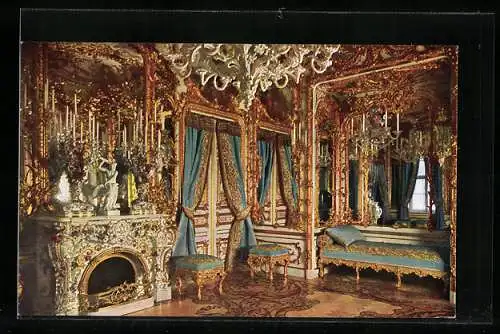 AK Schloss Herrenchiemsee, Blaues Ruhezimmer