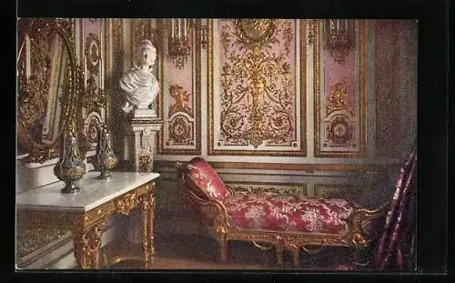 AK Rosa Toilettezimmer im Schloss Herrenchiemsee