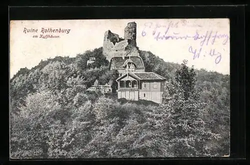 AK Steinthaleben, Ruine Rottenburg am Kyffhäuser
