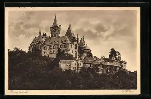 AK Wernigerode, Schloss Wernigerode, Gesamtansicht