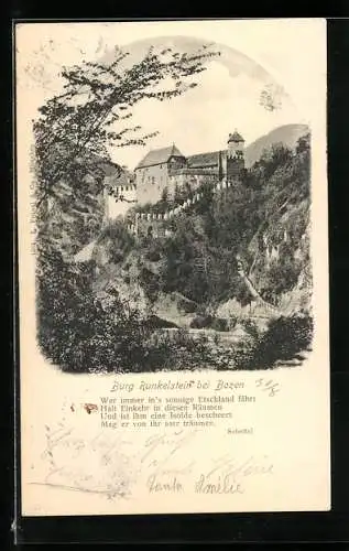 AK Bozen, Burg Runkelstein mit Umgebung