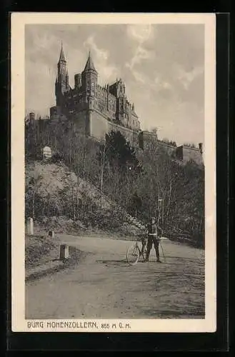 AK Hohenzollern, Blick zur Burg
