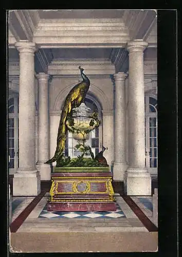 AK Das Schloss Herrenchiemsee, Innenansicht der Pfau im Vestibül