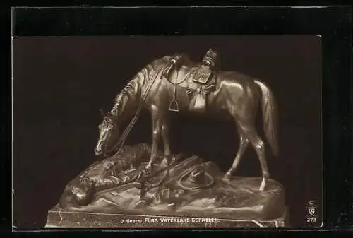 AK O. Riesch, Fürs Vaterland gefallen