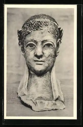 AK Bruxelles, Musées Royaux d`Art et d`Histoire, Egypte, Masque de momie