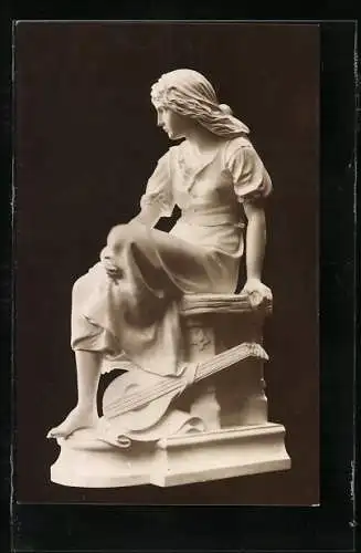 AK Mignon mit Mandoline