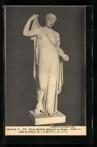 AK Paris, Musée du Louvre, Venus Génitrix, Aphrodite de Naples