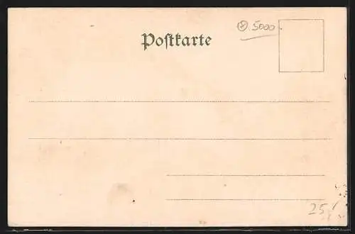 Passepartout-Lithographie Erfurt, Dom und Severikirche im Eichenblatt