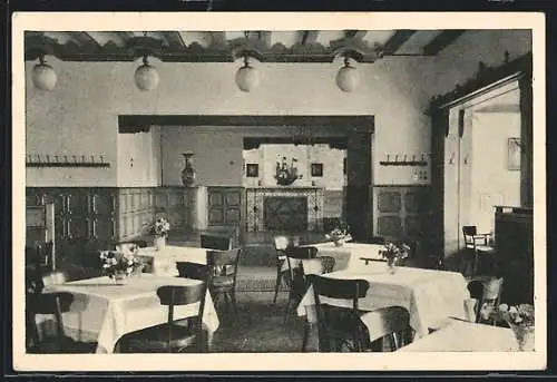 AK Steinhude am Meer, Speisesaal im Strandhotel