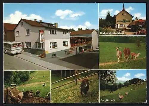 AK Fürth i. Odenwald, Gasthaus Schorsch, Dorfgemeinschaftshaus, Bergtierpark