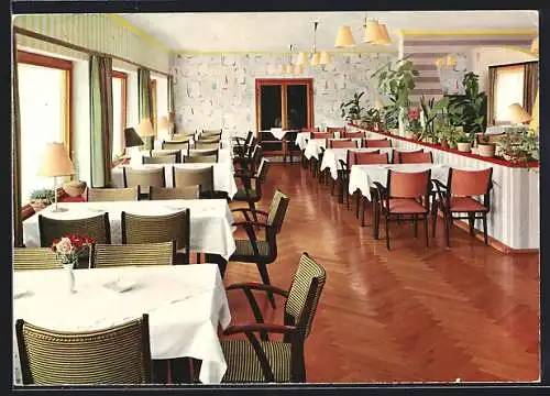 AK Gras-Ellenbach i. Odw., Restaurant im Hotel Siegfriedbrunnen