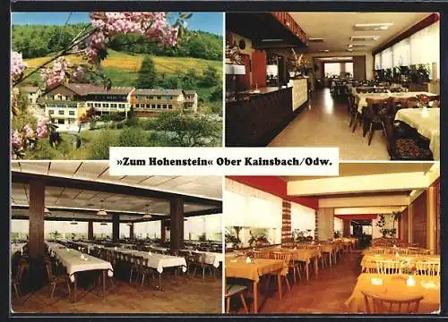AK Ober Kainsbach /Odw., Gasthaus Zum Hohenstein, Innenansichten