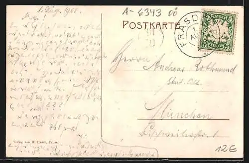 AK Wildbichl, Teilansicht, Alpenmassiv