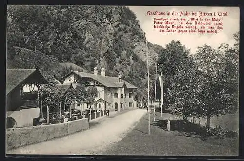 AK Brixen, Gasthaus in der Mahr