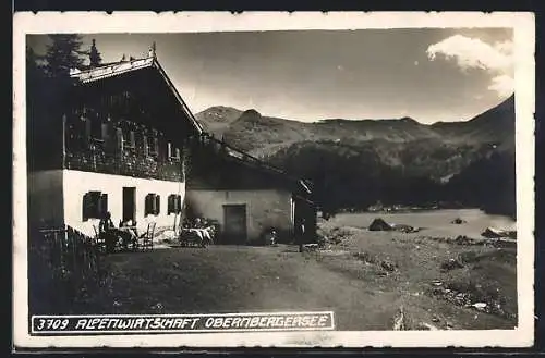 AK Obernberg /Brenner, Alpenwirtschaft Obernbergersee