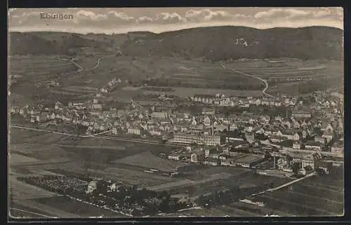 AK Ebingen, Totalansicht aus der Vogelschau