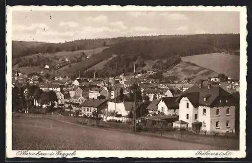 AK Olbernhau, Gesamtansicht vom Hügel aus