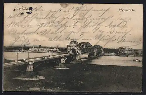 AK Düsseldorf, Rheinbrücke