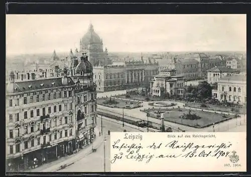 AK Leipzig, Blick auf das Reichsgericht
