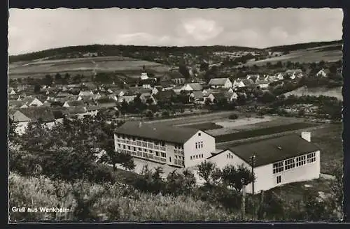 AK Wenkheim, Ortsansicht aus der Vogelschau