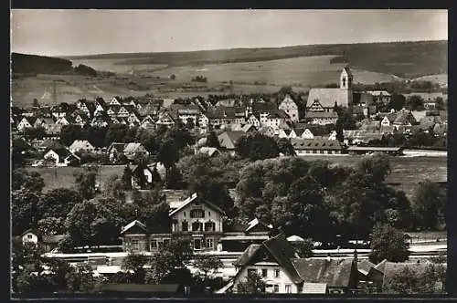 AK Riedlingen a. d. Donau, Teilansicht mit Kirche