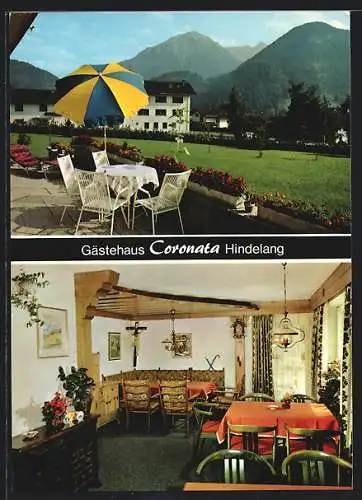 AK Hindelang /Allgäu, Gästehaus Coronata, Bad Oberdorferstr. 18, Innenansicht