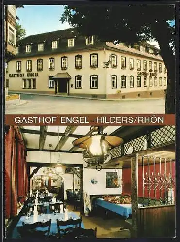 AK Hilders /Rhön, Hotel-Gasthof Engel, Innenansicht