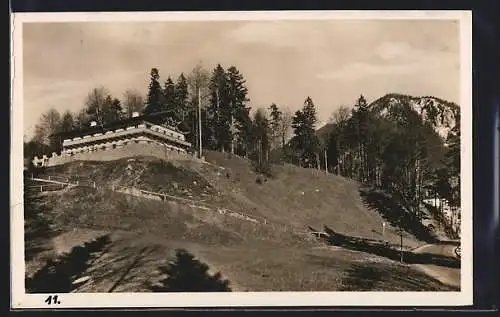 AK Urfeld am Walchensee, Baldur v. Schirach Jugendherberge mit Blick zum Jochberg