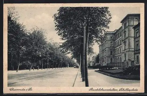 AK Chemnitz i. Sa., Staatslehranstalten am Schillerplatz