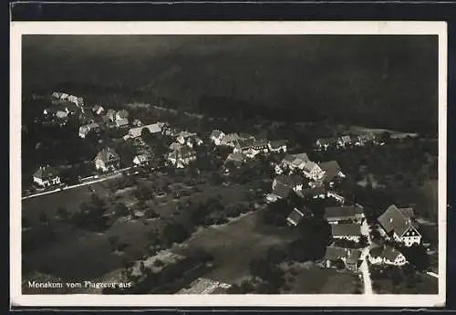 AK Monakam, Gesamtansicht vom Flugzeug aus
