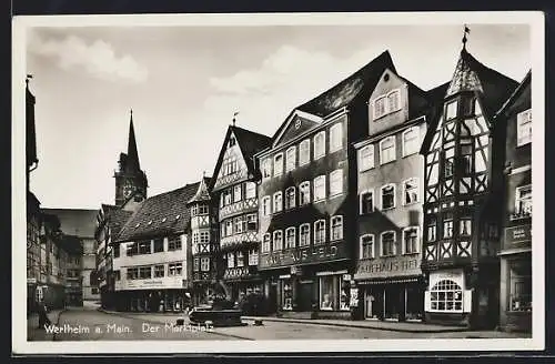 AK Wertheim a. Main, Kaufhaus Held am Marktplatz