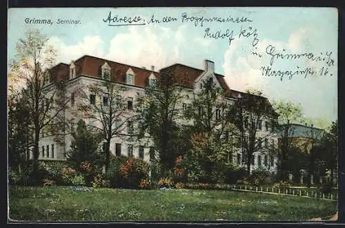AK Grimma, das Seminar mit Garten