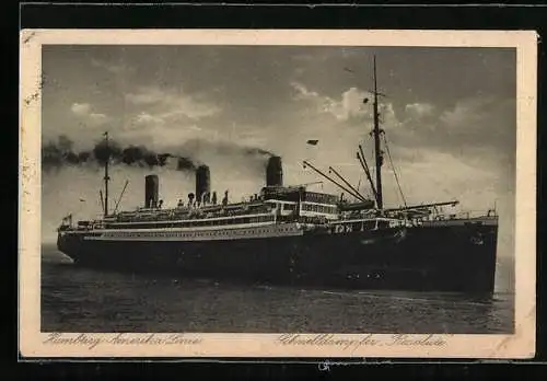 AK Schnelldampfer Resolute der Hamburg-Amerika Linie