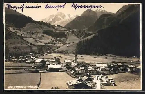 AK Hollersbach /Pinzgau, Ortsansicht gegen die Berge