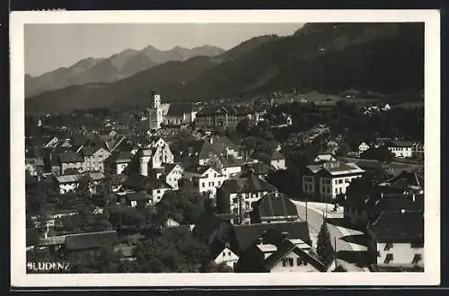 AK Bludenz, Blick über die Ortschaft