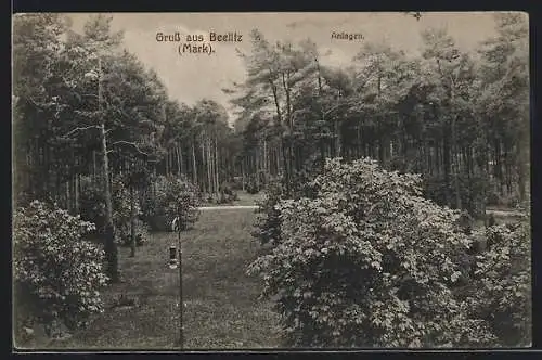 AK Beelitz / Mark, Partie in den Anlagen