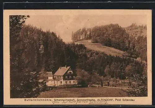 AK Altendorf / Sächs. Schweiz, Schankwirtschaft Buttermilchmühle