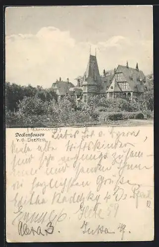 AK Krummendeich / Elbe, Schloss Deckenhausen