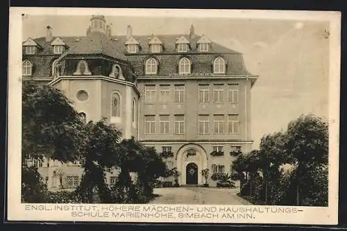 AK Simbach / Inn, Englisches Institut Marienhöhe