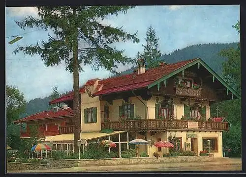 AK Tegernsee-Süd, Cafe und Gasthaus Eberwein, Schwaighofstrasse 78