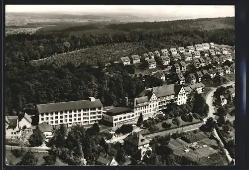 AK Neuenburg / Baden, Blick auf Krankenhaus und Siedlung
