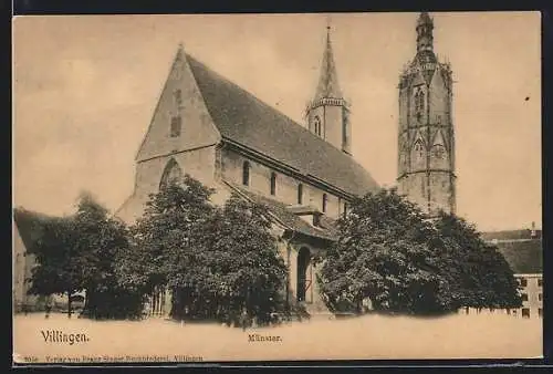 AK Villingen / Schwarzwald, Blick auf den Münster