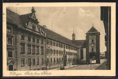 AK Villingen / Schwarzwald, Partie beim Kloster