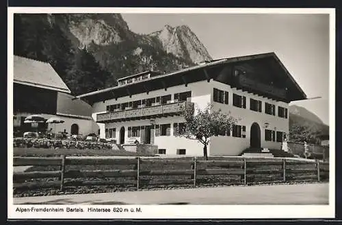 AK Hintersee / Ramsau, Alpen-Fremdenheim Bartels