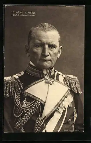 AK Exzellenz von Müller - Chef des Marinekabinetts
